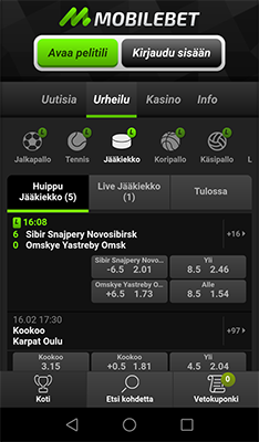mobilebet vedonlyönti toimii myös mobiilissa